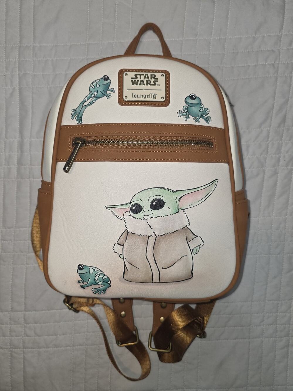Loungefly Disney star wars Yoda grogu the child mini backpack bookbag purse bag!